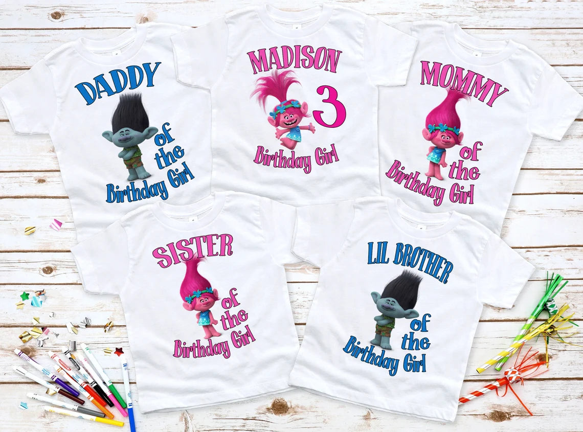 Trolls birthday shirt