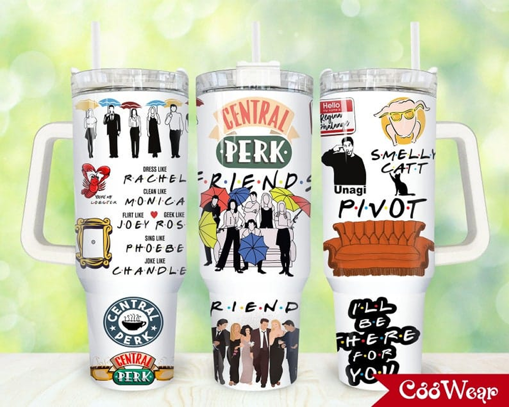 40 oz tumbler Friends