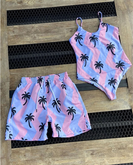 Short + body suit palm2