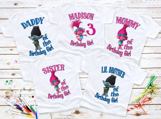 Trolls birthday shirt