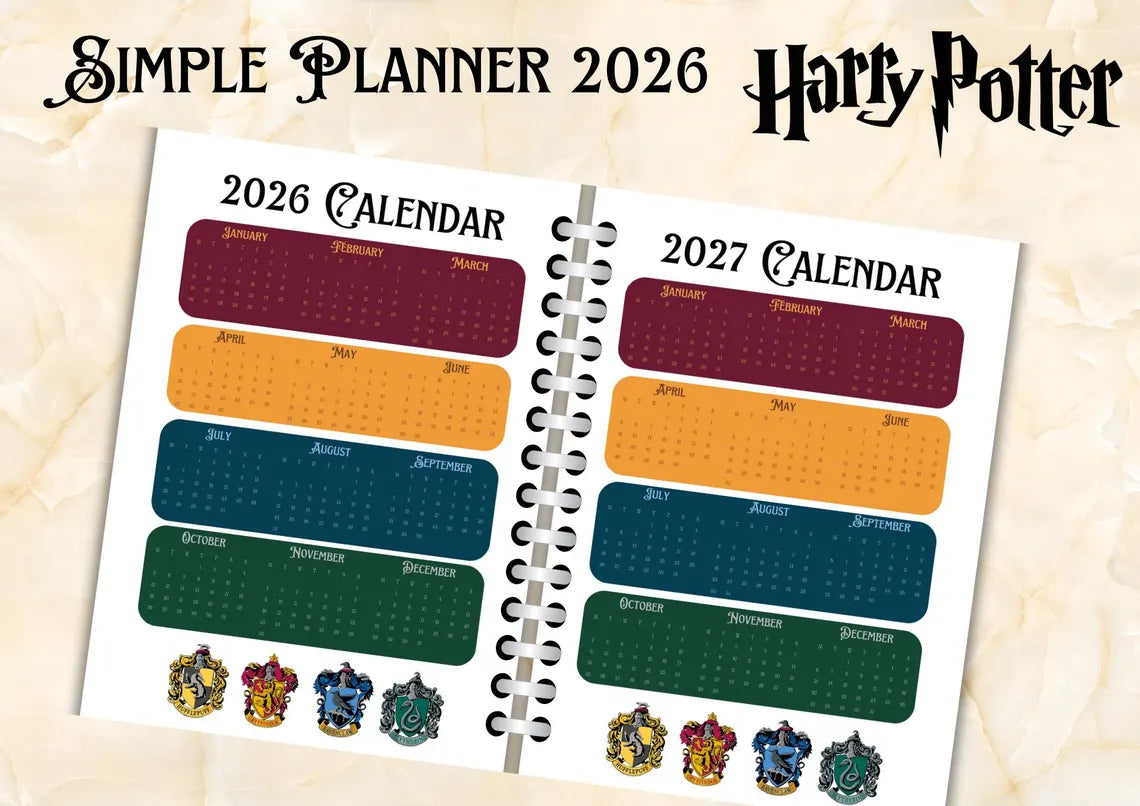 Planner Harry potter 2026