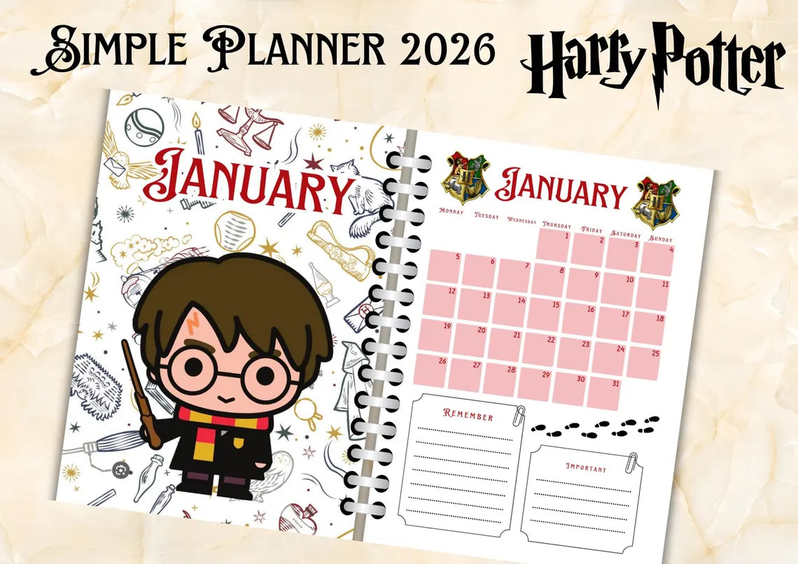 Planner Harry potter 2026