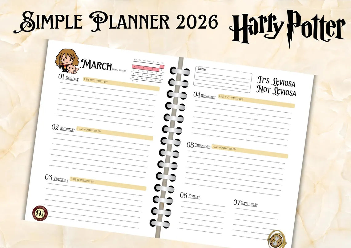 Planner Harry potter 2026